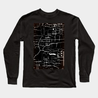 Electronic chip path with crack design Long Sleeve T-Shirt